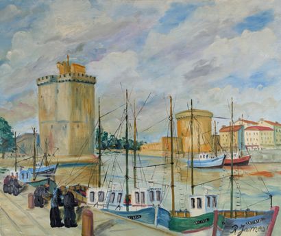 René JAMES (1935-2022)
La Rochelle
Huile...