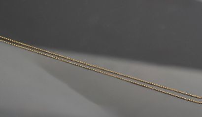 Chaine à maille jaseron en or jaune 18k 750...