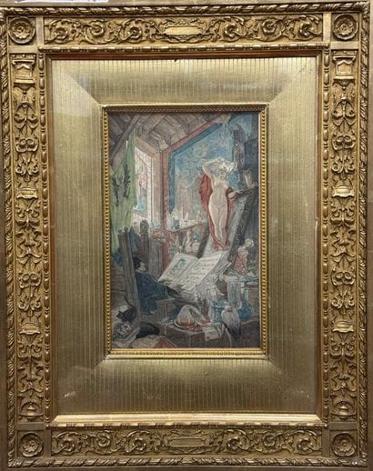 Félicien ROPS (1833-1898)
L'incantation
Gravure...
