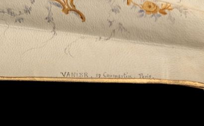 Eventail plié, milieu du XIXème siècle
Feuille...