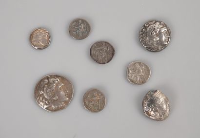 MACEDOINE
Ensemble de 5 drachmes en argent...
