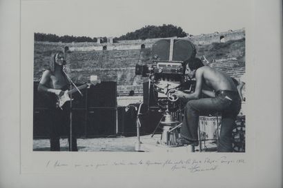 Ensemble de trois photographies du tournage...