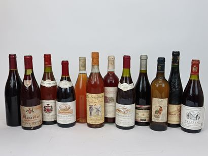 12 Bouteilles VINS DIVERS DE FRANCE VENDUS...