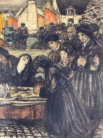 Charles COTTET (1863-1925) 

Douleur au pays...