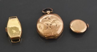 Montre de col en or jaune 18k 750 millièmes...