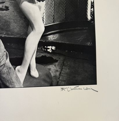 Christian LOUIS (1952).
Pin-up.
Lithographie.
Signée...