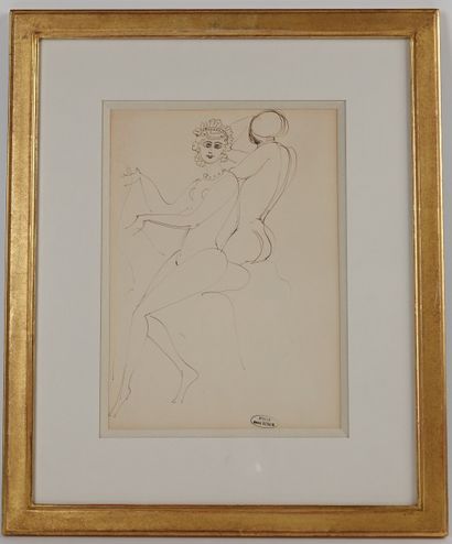 André DERAIN (1880-1954)
Couple de personnages
Encre...