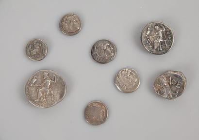 MACEDOINE
Ensemble de 5 drachmes en argent...