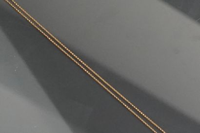 Chaine à maille jaseron en or jaune 18k 750...