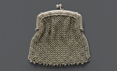 Silver lot including : 
- a ring setting
-...