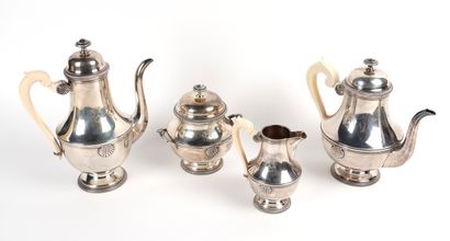 Silver 925/1000 tea and coffee set including...