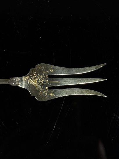 Silver dessert fork 1er titre

Minerve hallmark...