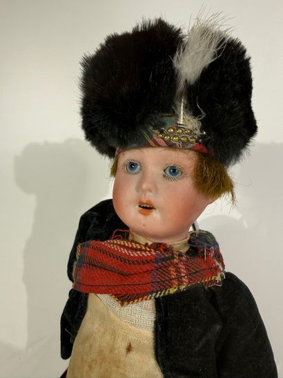 WS GERMANY

Little Scottish boy doll, porcelain...