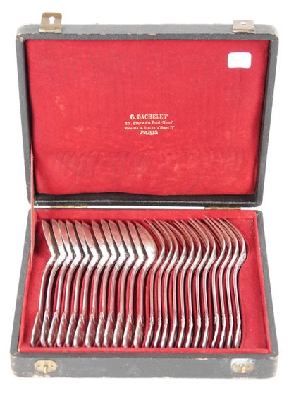Émile PUIFORCAT
12 silver flatware 925/1000...