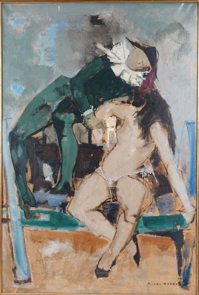 Michel RODDE (1913-2009)
Couple de personnages
Huile...