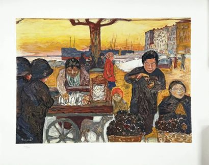 Pierre BONNARD (1867-1947) d'après,

Le marché...