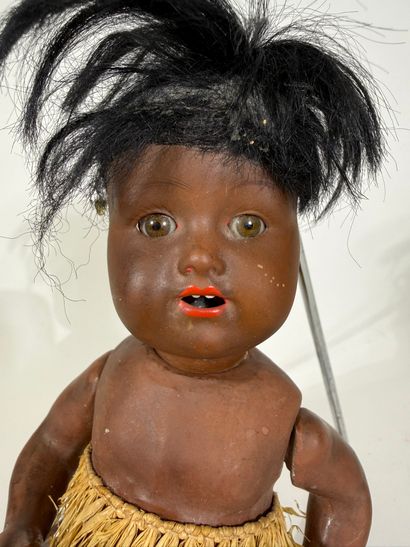 ARMAND MARSEILLE 

Poupée noire avec tête...