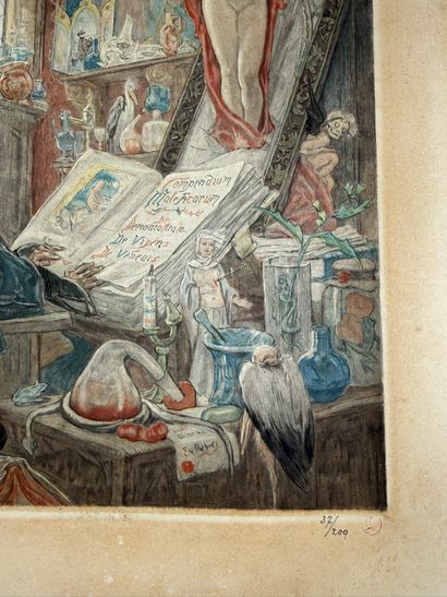 Félicien ROPS (1833-1898)
L'incantation
Gravure...