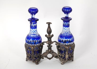 925/1000 silver oil and vinegar cruet with...