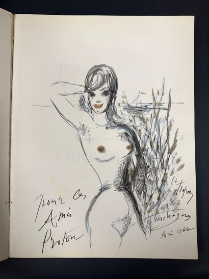 Louis TOUCHAGUES (1893-1974) 

Vagues à Saint-Tropez...