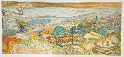 Pierre BONNARD (1867-1947) d'après,

Paysage...