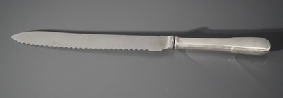 Couteau à pain, modèle uniplat, le manche...