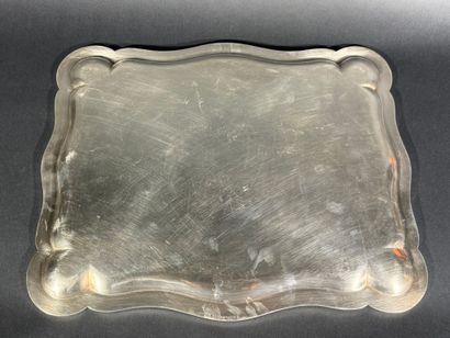 CHRISTOFLE

Rectangular silver plated tray...