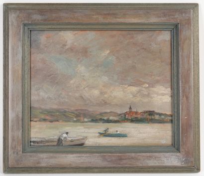 Pierre FIX-MASSEAU (1869-1937)
Les barques
Huile...