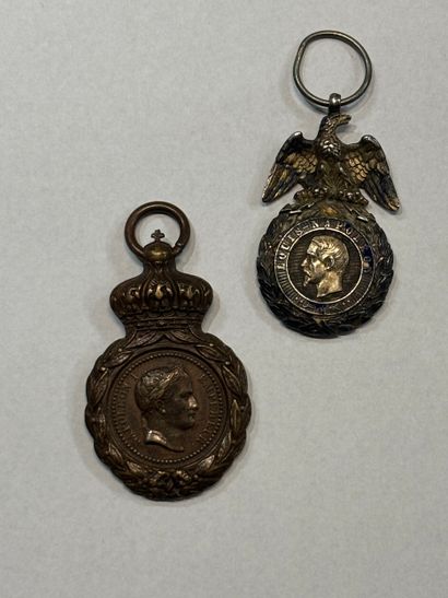 SECOND EMPIRE
Médaille militaire en bronze,...
