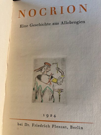 Editions PLENZAT à Berlin, 1924: réunion...