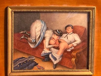 ANONYME - Estampe en couleurs représentant...