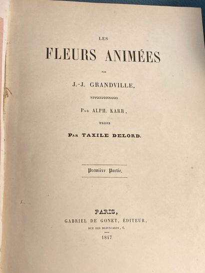 GRANDVILLE: Les fleurs animées. Introduction...