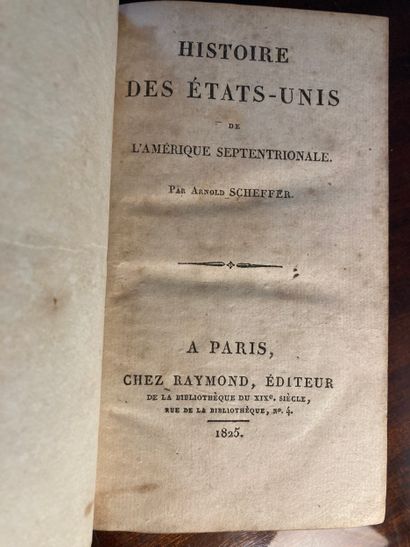 SCHEFFER (Arnold): Histoire des Etats-Unis...