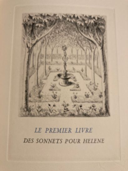 RONSARD: Les sonnets pour Hélène. Eaux-fortes...