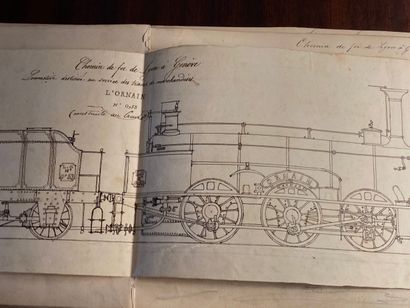 SUISSE - CHEMINS de FER - Album in-8 oblong...