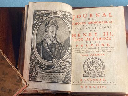 L'ESTOILE (Pierre de): Journal des choses...