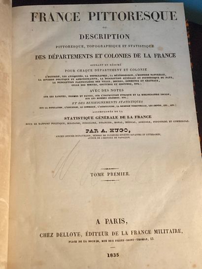 HUGO (Abel): France pittoresque, ou description...