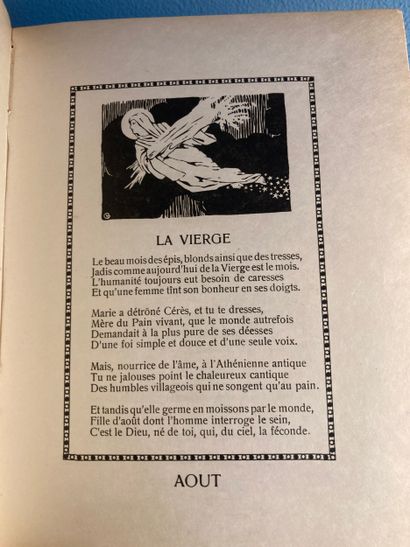 MONTIER (Edward): Les mois, sonnets de Edward...