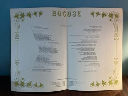 GASTRONOMIE - Maison Paul BOCUSE: Menu année...
