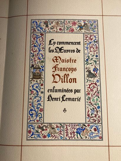 VILLON (François): Les œuvres. Porson, 1942....