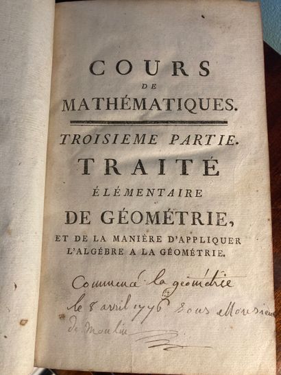 BOSSUT (Abbé): Traité élémentaire de géométrie,...