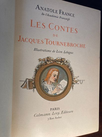 FRANCE (Anatole): Les contes de Jacques Tournebroche....