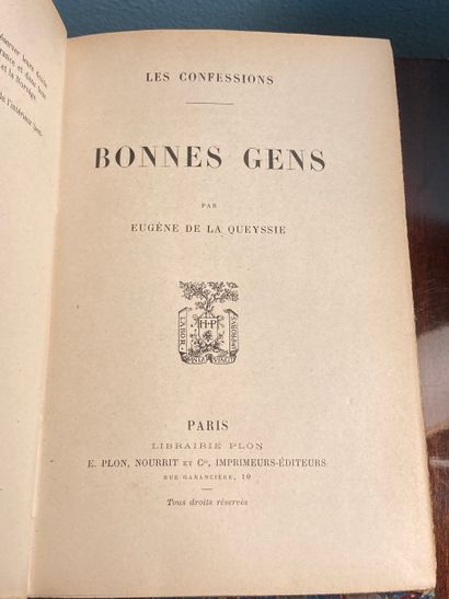 LA QUEYSSIE (Eugène de): Les Confessions....