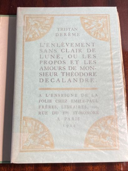 DEREME (Tristan): L'Enlèvement au clair de...