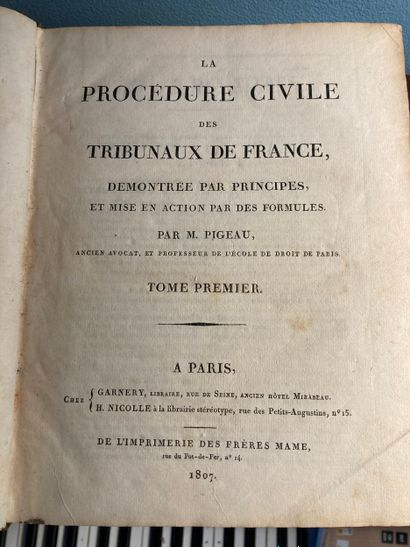 PIGEAU: La procédure civile des tribunaux...
