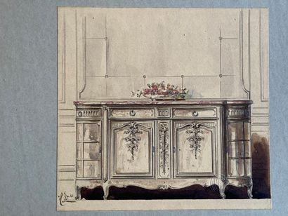 EBENISTERIE - maison Haentges Frères. Réunion...