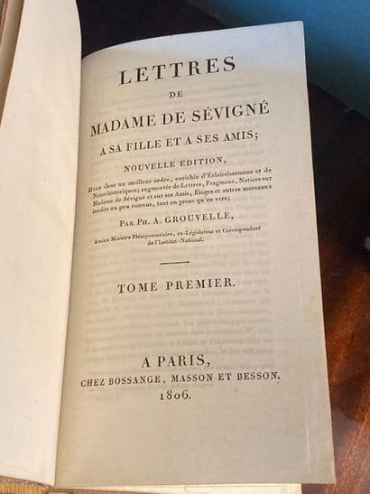 SEVIGNE : Lettres de Madame de Sévigné à...