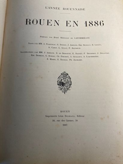 NORMANDIE - L'Année rouennaise. Rouen en...