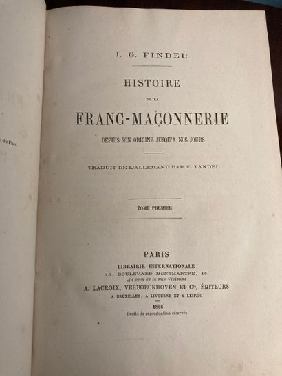 FINDEL (J.-G.): Histoire de la Franc-Maçonnerie...