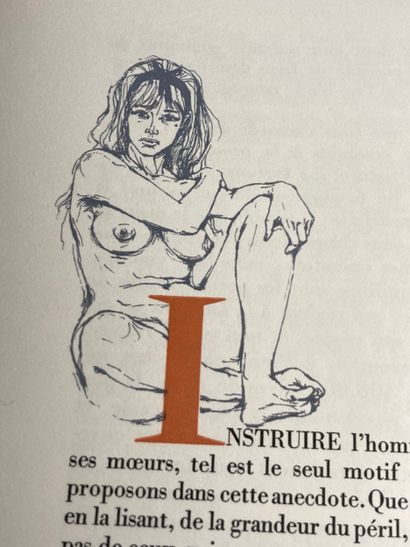 CURIOSA - SADE: Les crimes de l'amour. Lithographies...